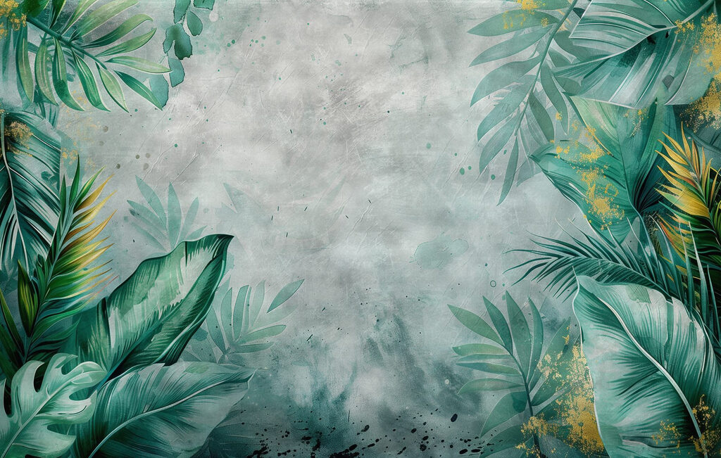 Wall with green leaves Wall with green leaves