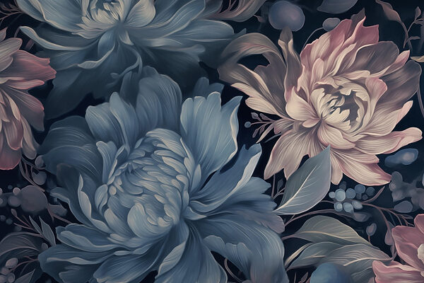 Delicate blooms in soft hues