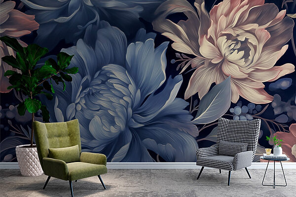 Delicate blooms in soft hues