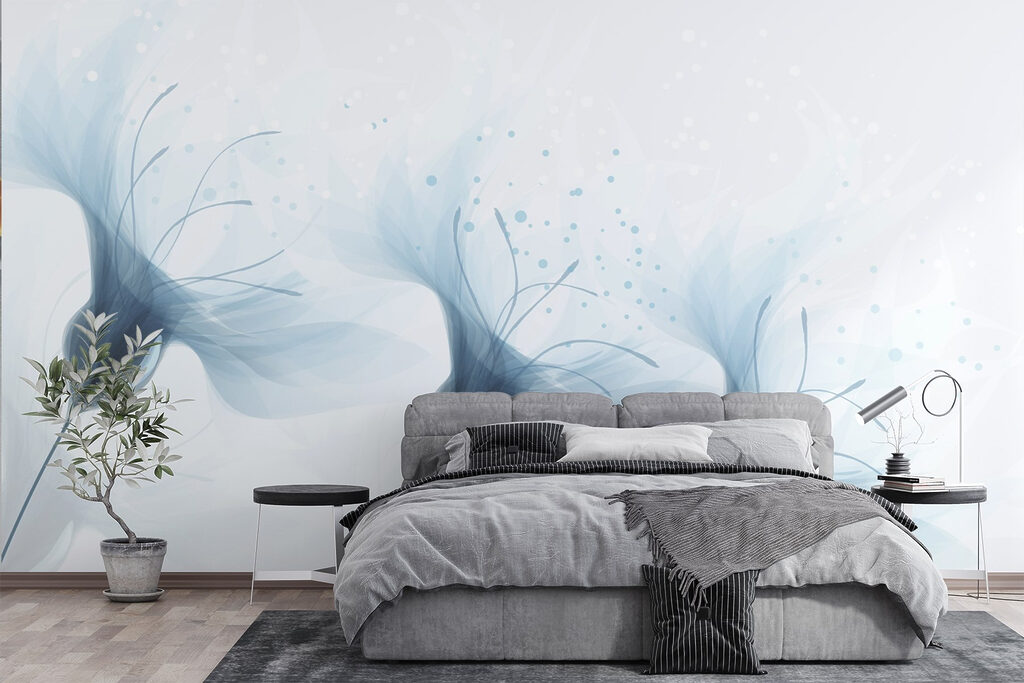 Delicate flowers in soft hues