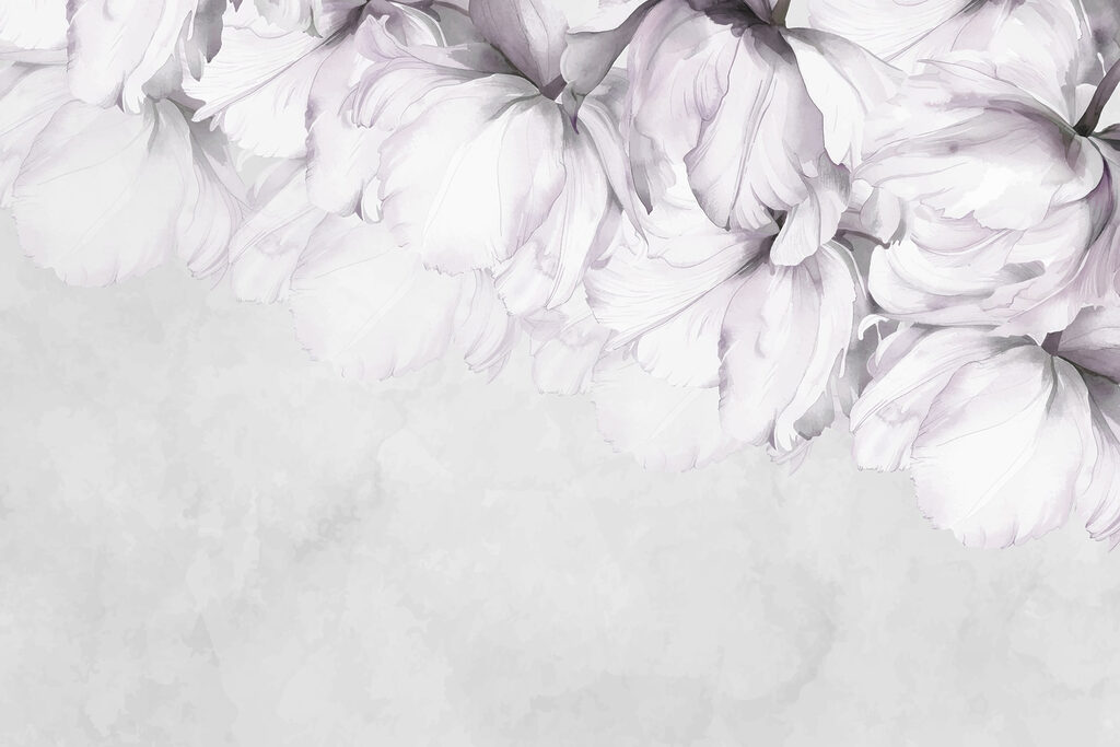 Soft petals against a muted background