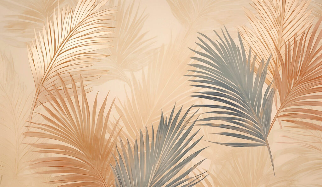 Serene foliage in soft hues