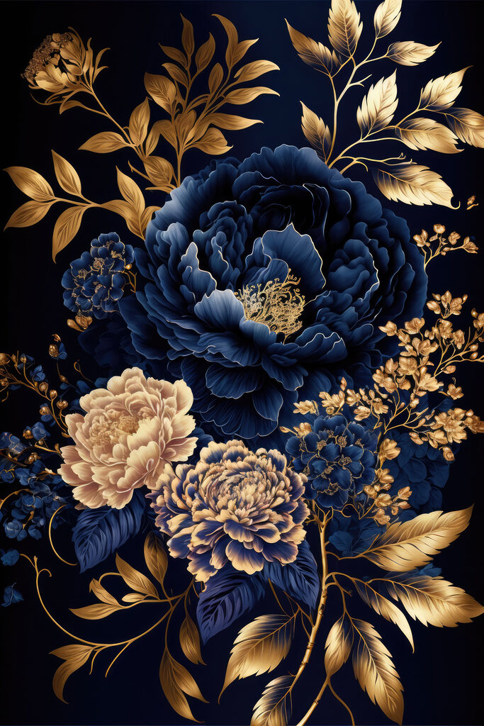 Vibrant floral arrangement on dark background Vibrant floral arrangement on dark background