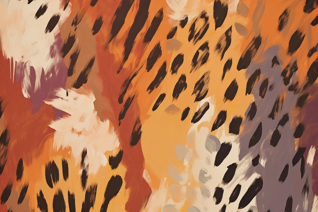 Diseño animal print abstracto en tonos cálidos Diseño animal print abstracto en tonos cálidos