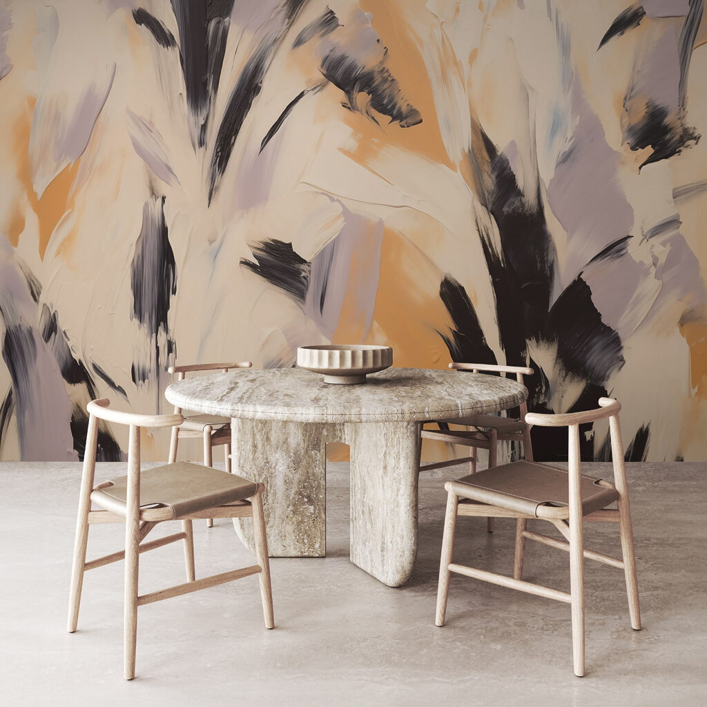 Abstract strokes in soft hues Abstract strokes in soft hues