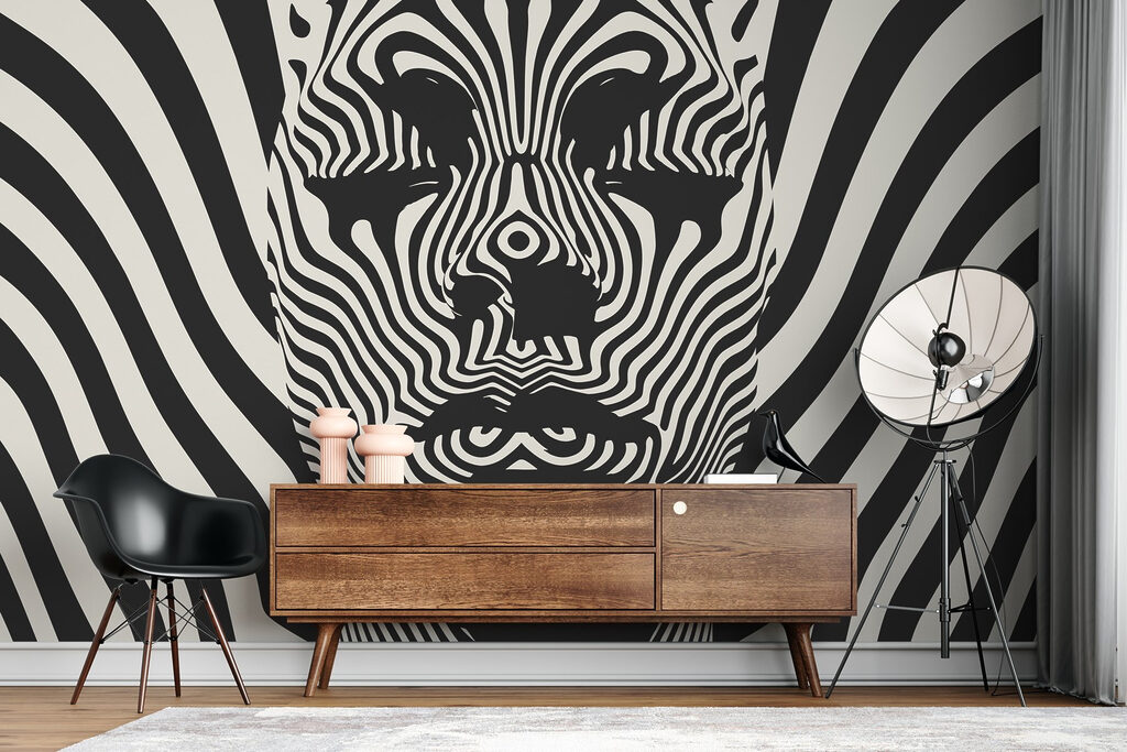 Black and white image of a person's face Black and white image of a person's face