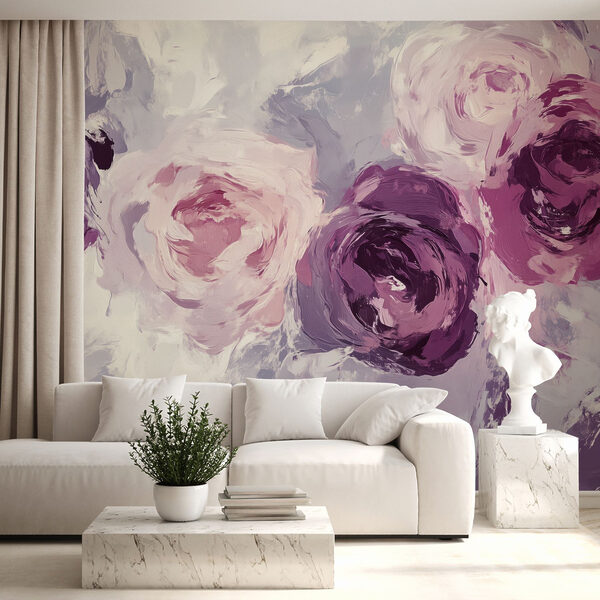 Pintura de flores sobre una superficie Pintura de flores sobre una superficie