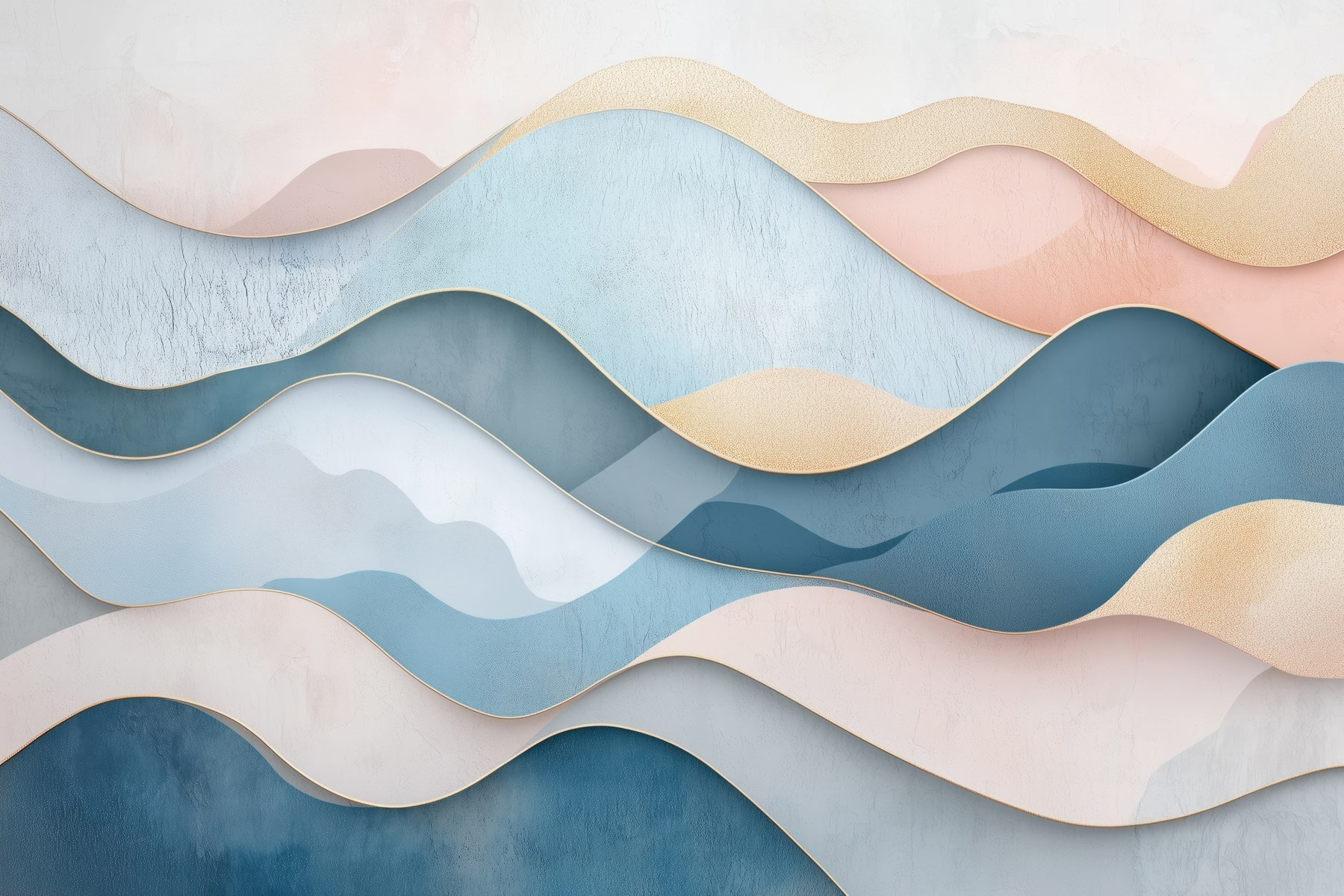 Blue and pink waves Blue and pink waves