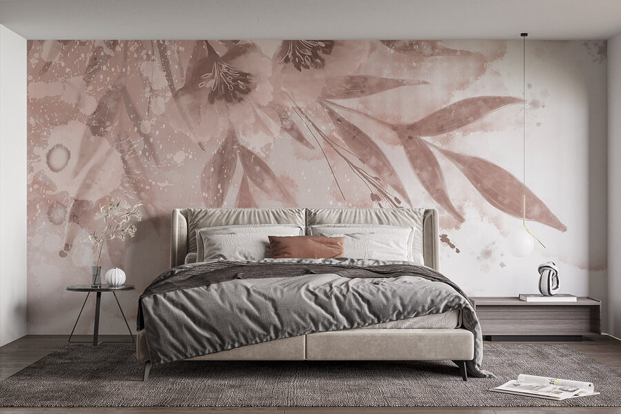Flores suaves en tonos pastel.