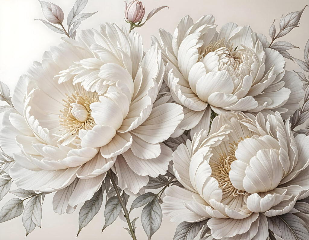 Grupo de flores blancas Grupo de flores blancas