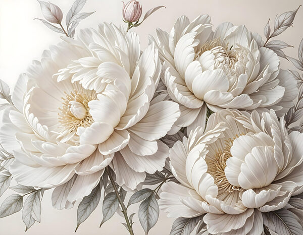 Grupo de flores blancas Grupo de flores blancas