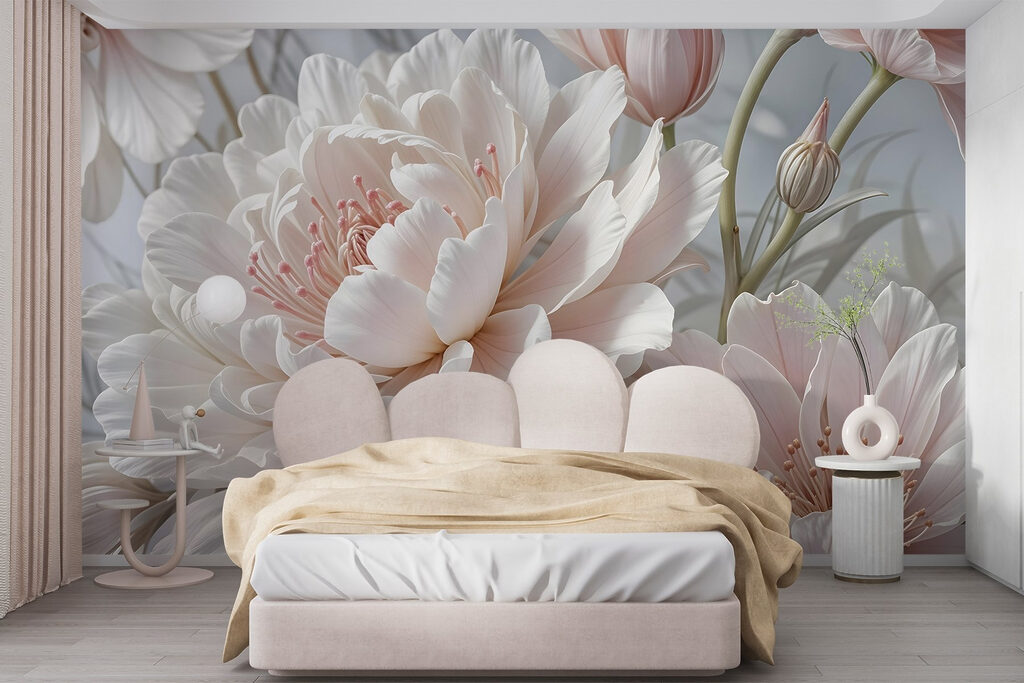 Delicate blooms in soft hues