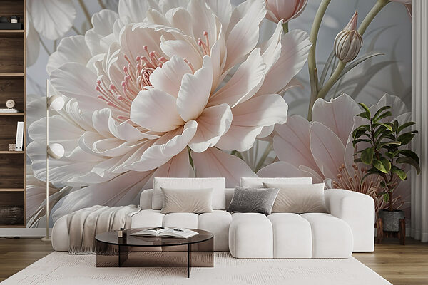 Delicate blooms in soft hues