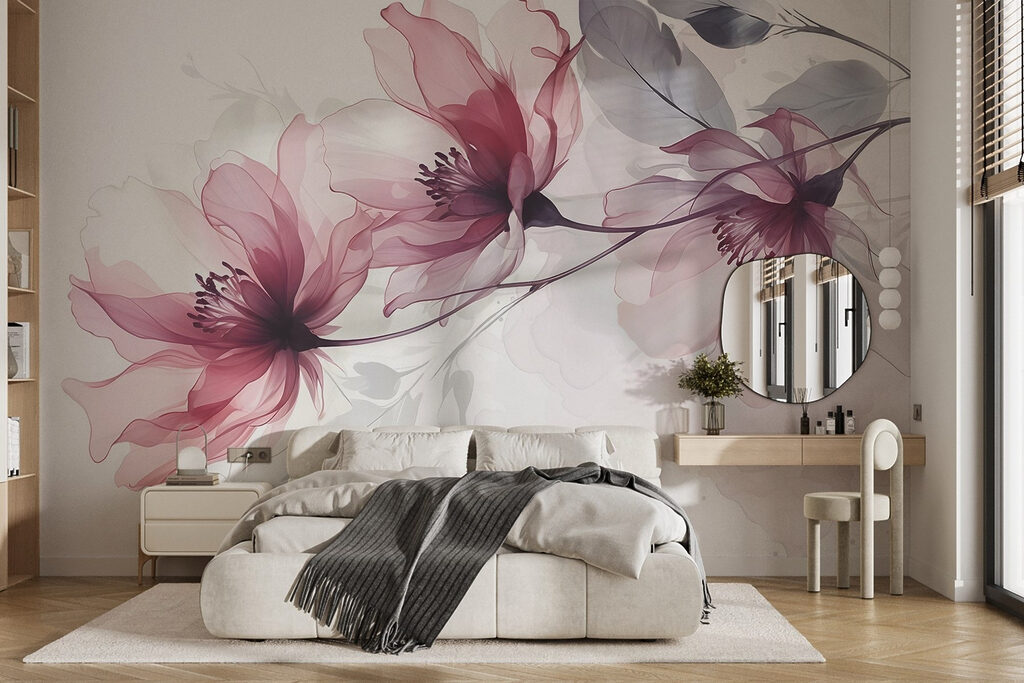 Delicate blooms in soft hues