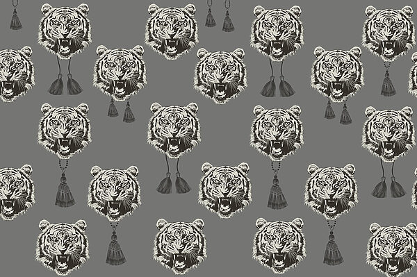 Patrón de cabezas de tigre Patrón de cabezas de tigre