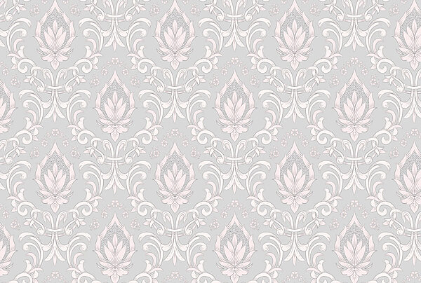 Papel pintado con diseños en rosa y blanco Papel pintado con diseños en rosa y blanco
