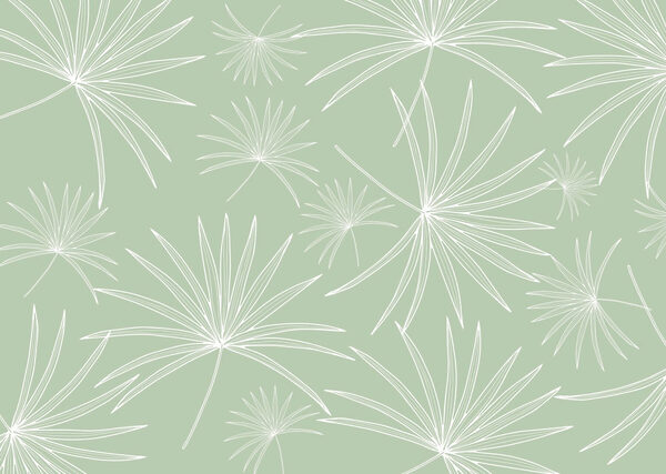Patrón de hojas blancas sobre fondo verde Patrón de hojas blancas sobre fondo verde