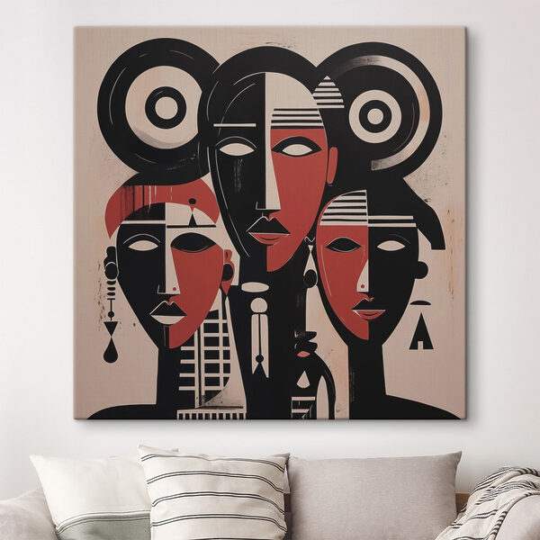 Group of people with different shapes and colors