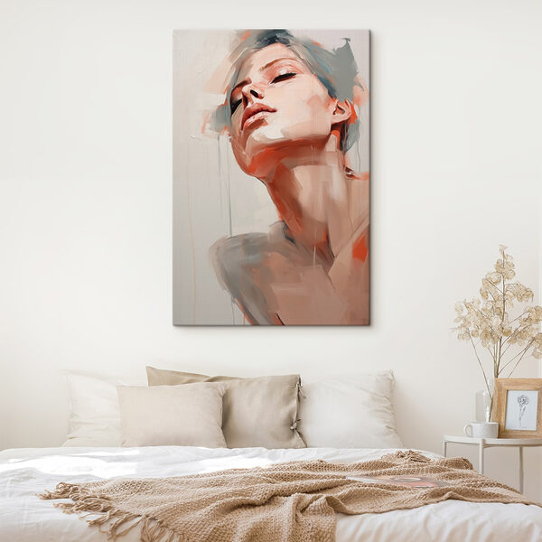 Painting of a woman's face