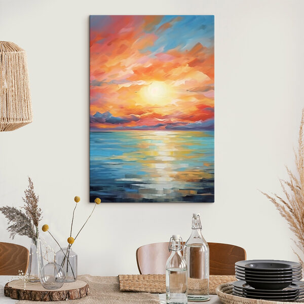 Cuadros Puesta de sol sobre el agua