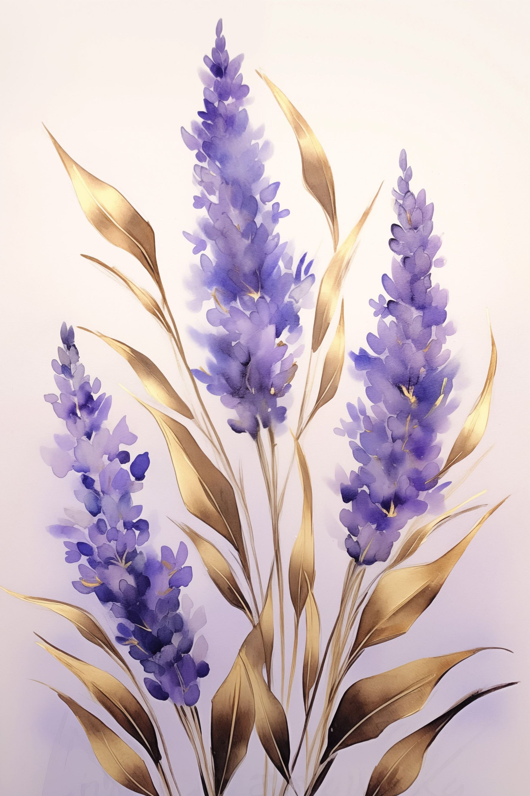 Delicate blooms in soft lavender hues Delicate blooms in soft lavender hues