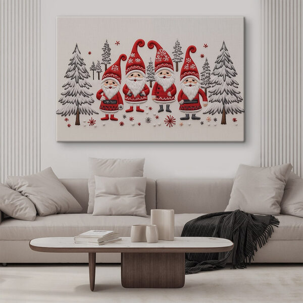 Group of gnomes and trees