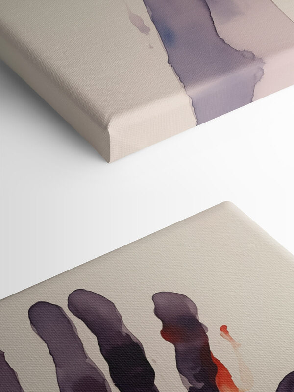 Hand with paint splatters