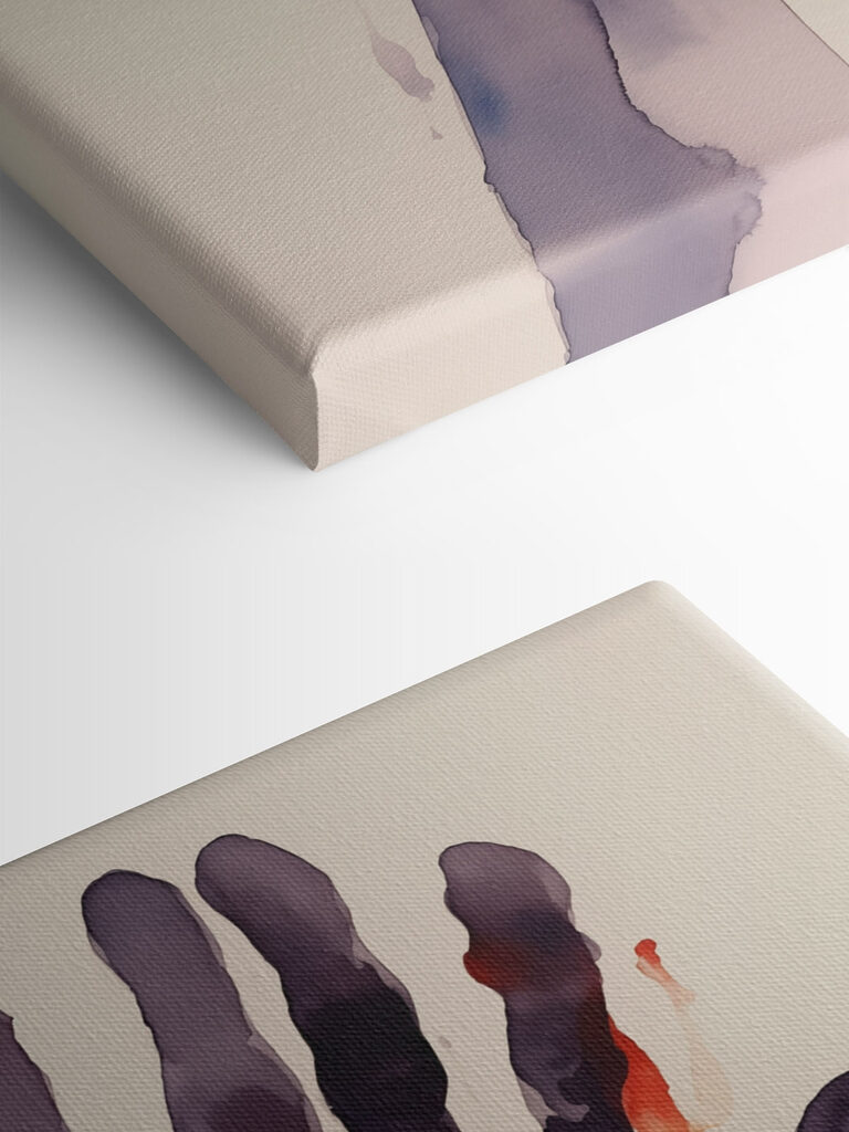 Hand with paint splatters