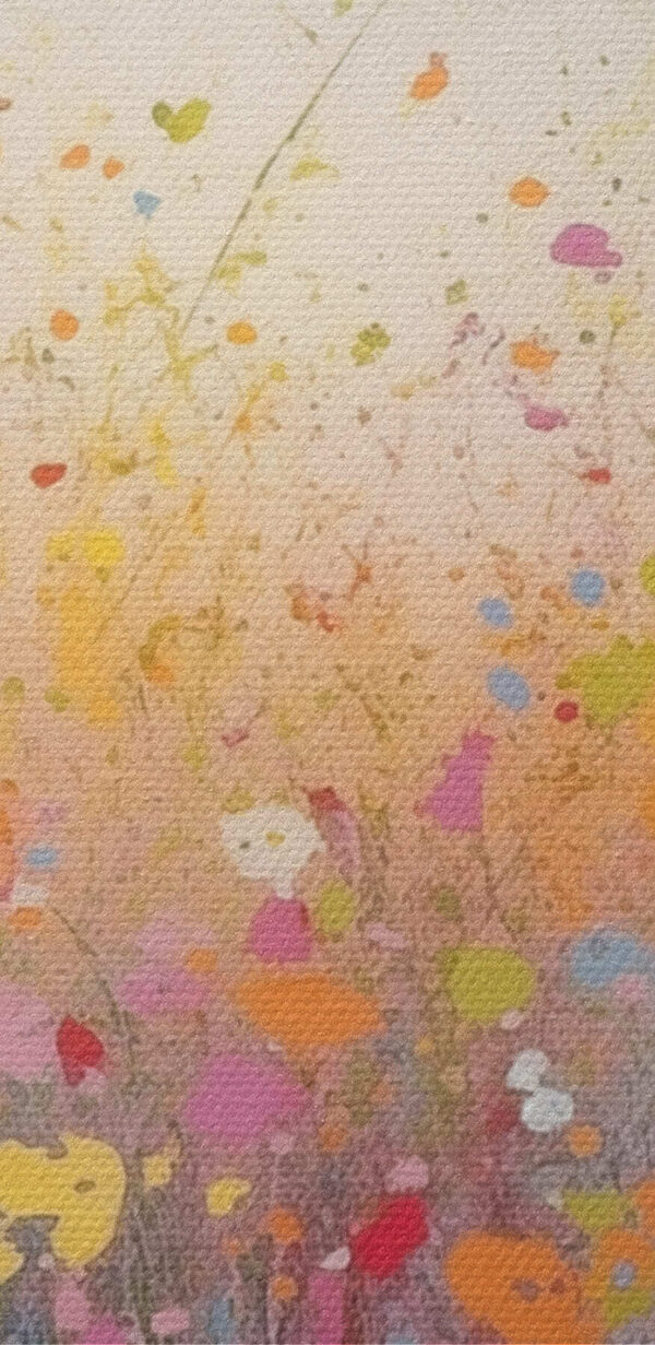 Painting of flowers in a field Painting of flowers in a field