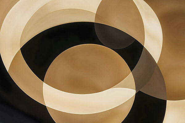 Abstract circles on a dark background Abstract circles on a dark background