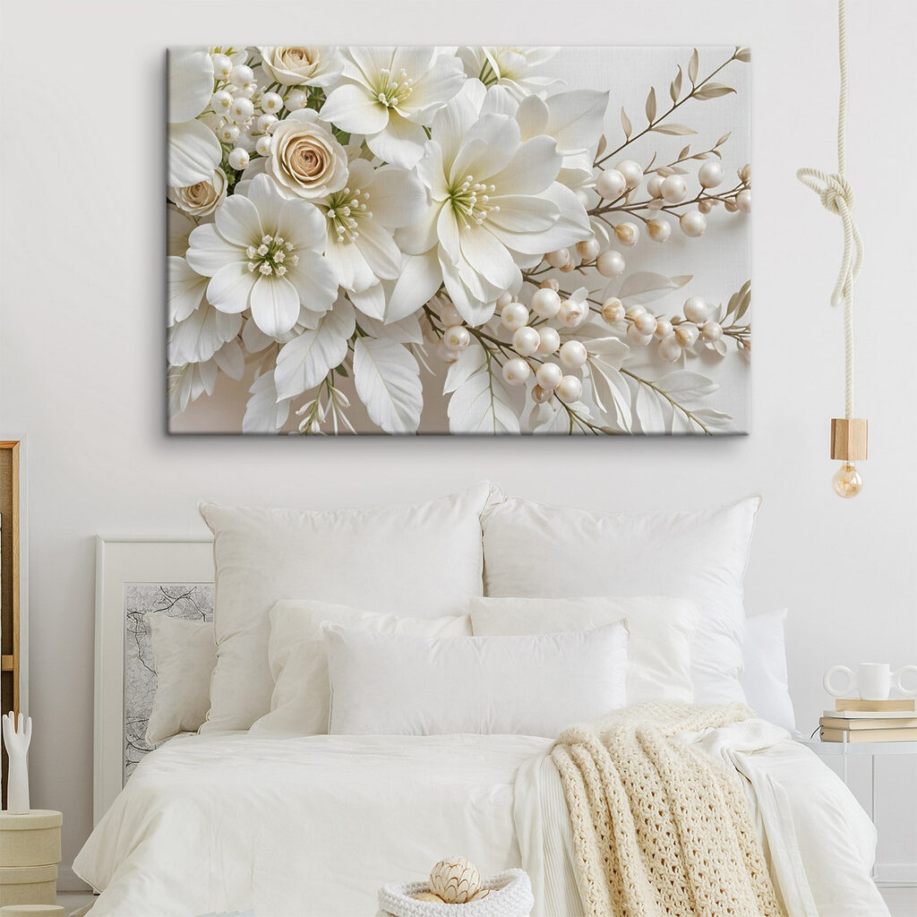 Elegant bouquet of soft white blooms