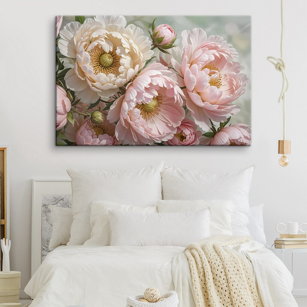 Delicate blooms in soft hues
