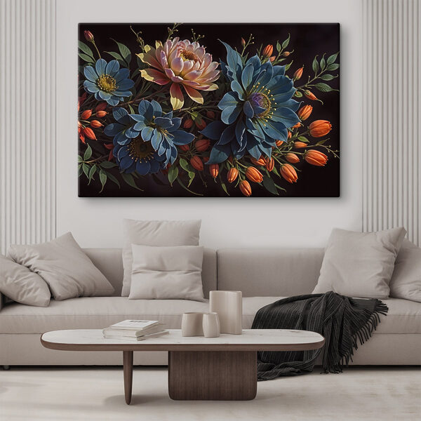 Group of flowers with orange buds