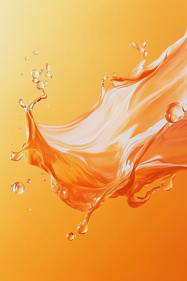 Fluid motion in vibrant hues