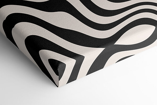 Black and white wavy lines Black and white wavy lines