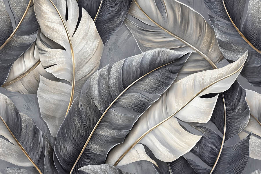 Grupo de plumas sobre una superficie gris