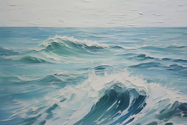 Pintura de una ola Pintura de una ola