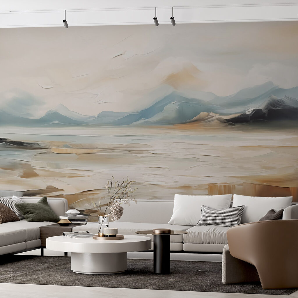 Painting of a desert landscape