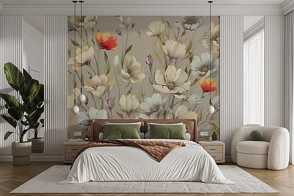 Flores vibrantes en suaves tonos pastel Flores vibrantes en suaves tonos pastel