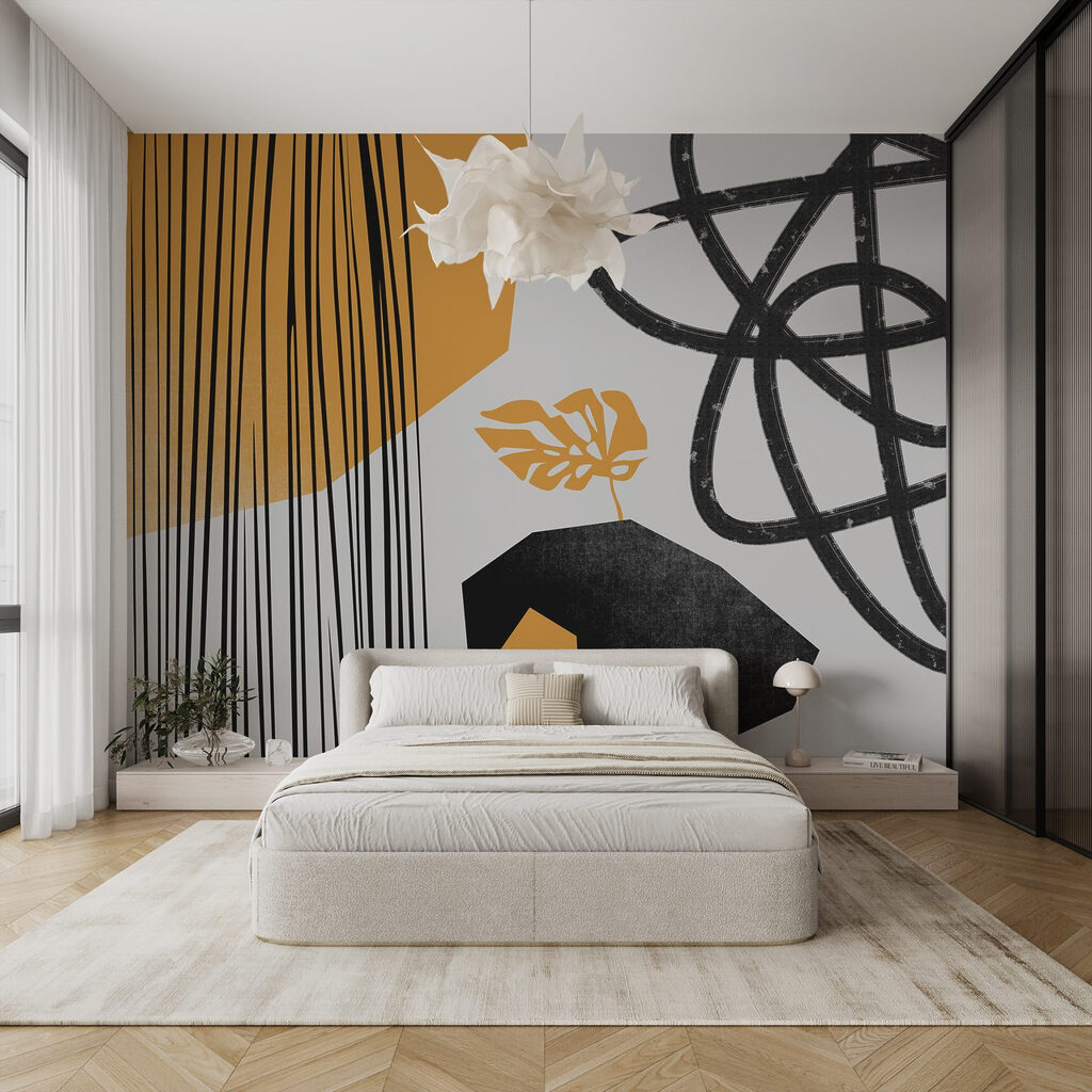 Black and yellow art Black and yellow art