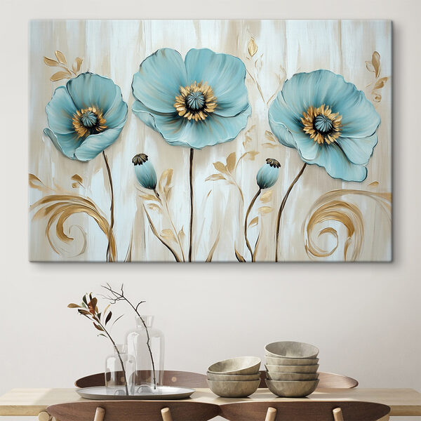 Cuadros Cuadros Delikadas flores en tonos suaves (SKU: s41830)