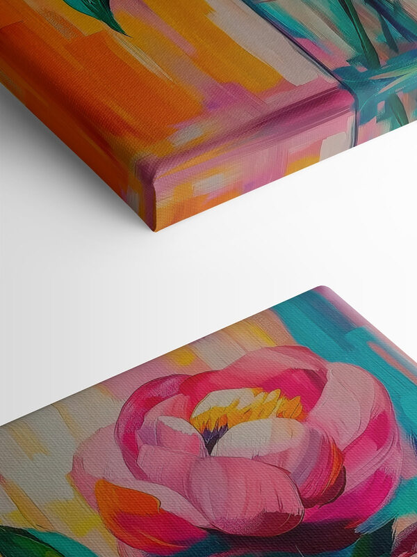 Painting of flowers in a vase