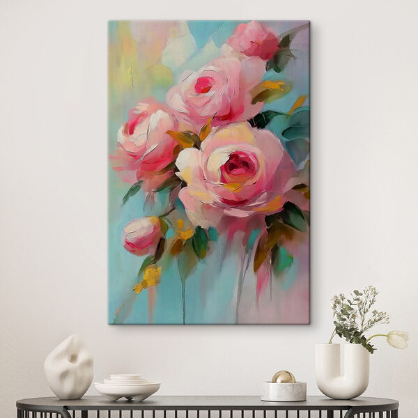 Cuadro de flores rosas Cuadros Cuadro de flores rosas