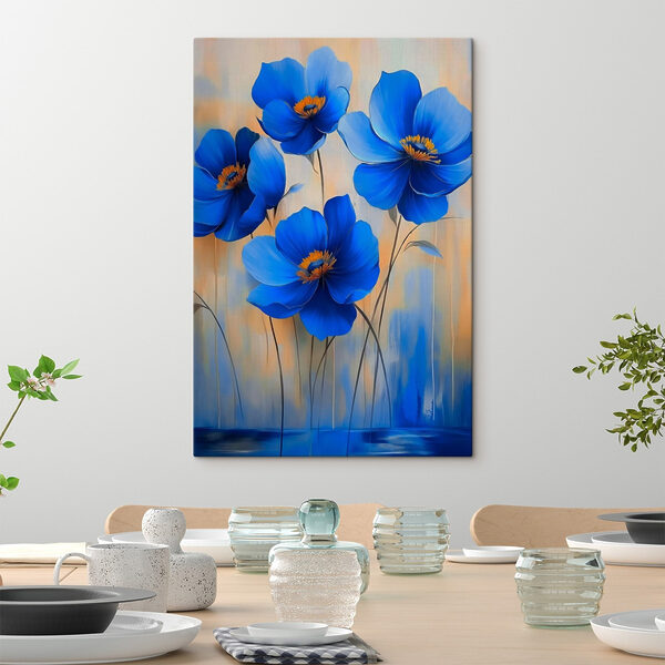 Cuadro de flores azules Cuadros Cuadro de flores azules
