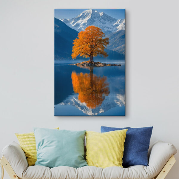Cuadros Árbol en una isla en un lago (SKU: s41585) Cuadros Cuadros Árbol en una isla en un lago (SKU: s41585)