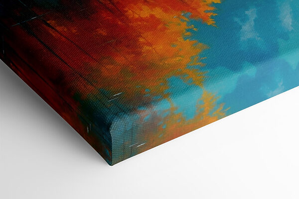 Painting of a mountain and trees Painting of a mountain and trees
