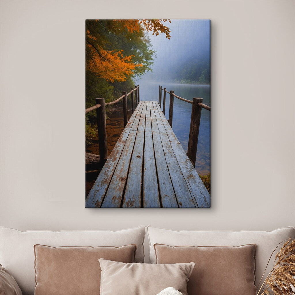Wooden dock over a body of water Wooden dock over a body of water