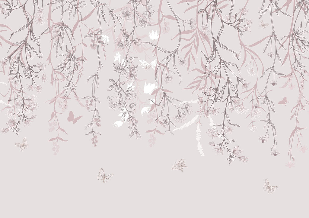 Delicate floral patterns in soft hues