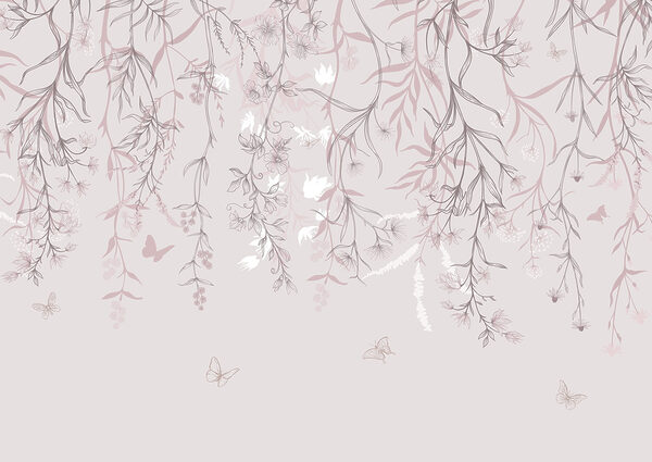 Delicate floral patterns in soft hues