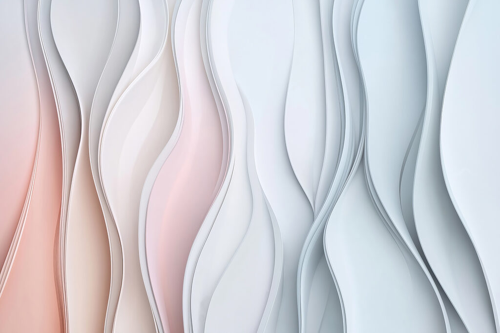 Líneas onduladas blancas y rosas Líneas onduladas blancas y rosas